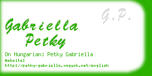 gabriella petky business card